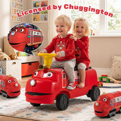 12V Kids Ride-On Train with Adjustable Seat & Music