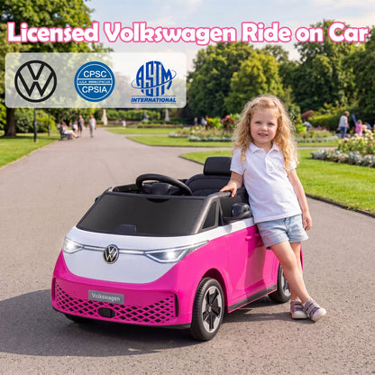 12V Electric Ride-On VW Bus with Remote Control & Music