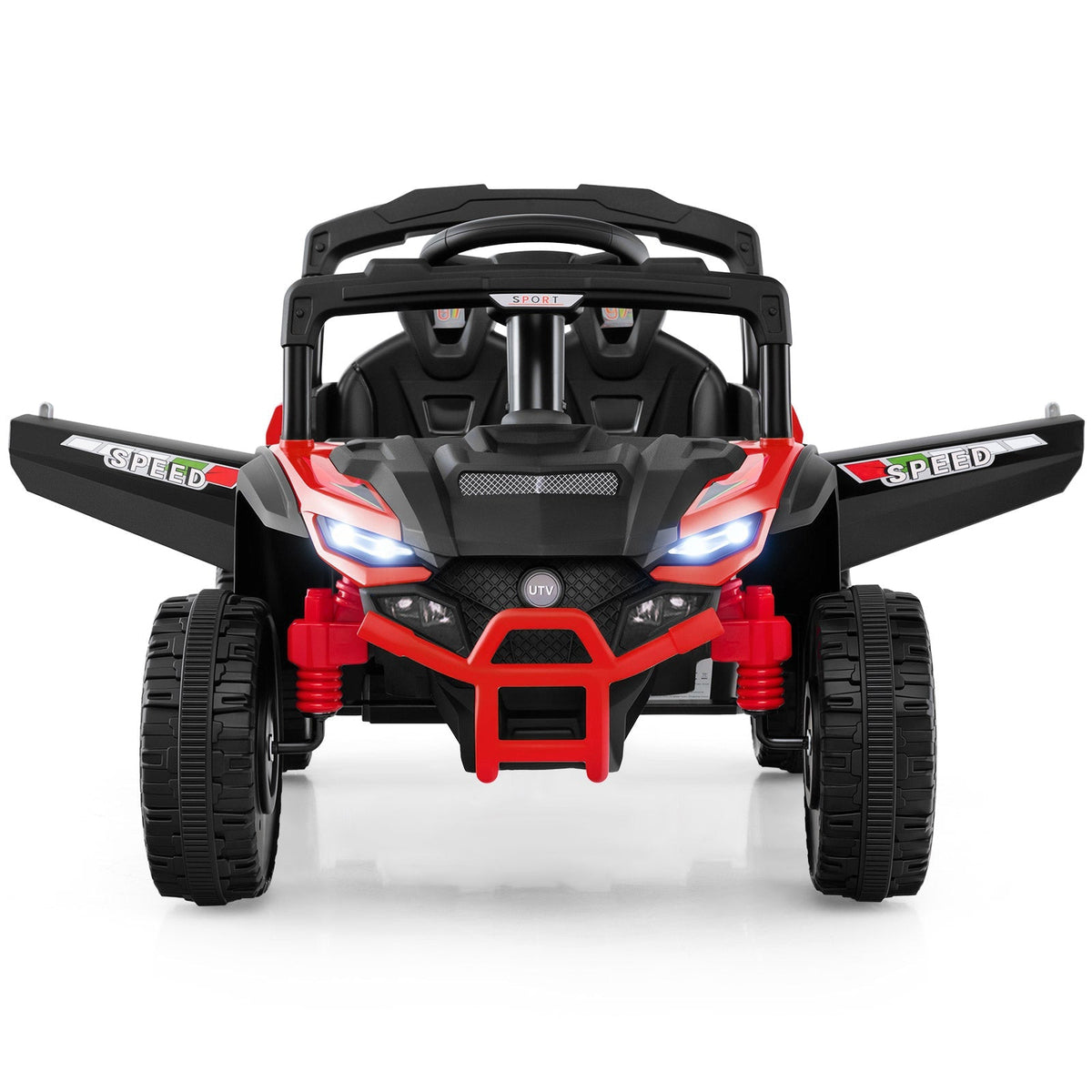12V Kids Ride On Car UTV Electric Vehicle with LED Lights Music and Horn
