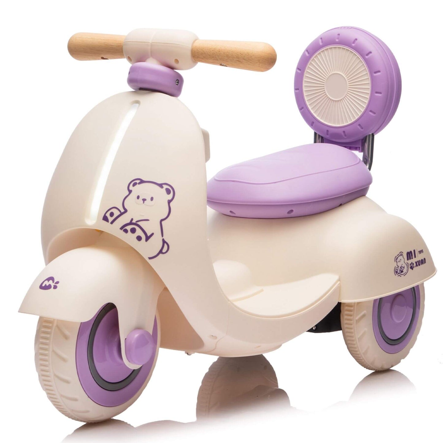 ToyRides Elite 12V Kids Ride On Electric Motorcycle, 1-3 Years, Purple (Open Box)