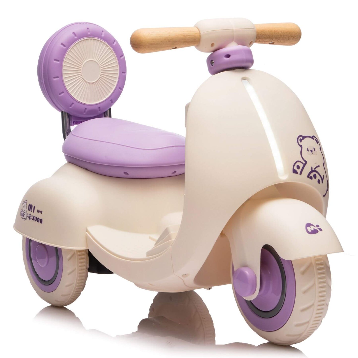 ToyRides Elite 12V Kids Ride On Electric Motorcycle, 1-3 Years, Purple (Open Box)