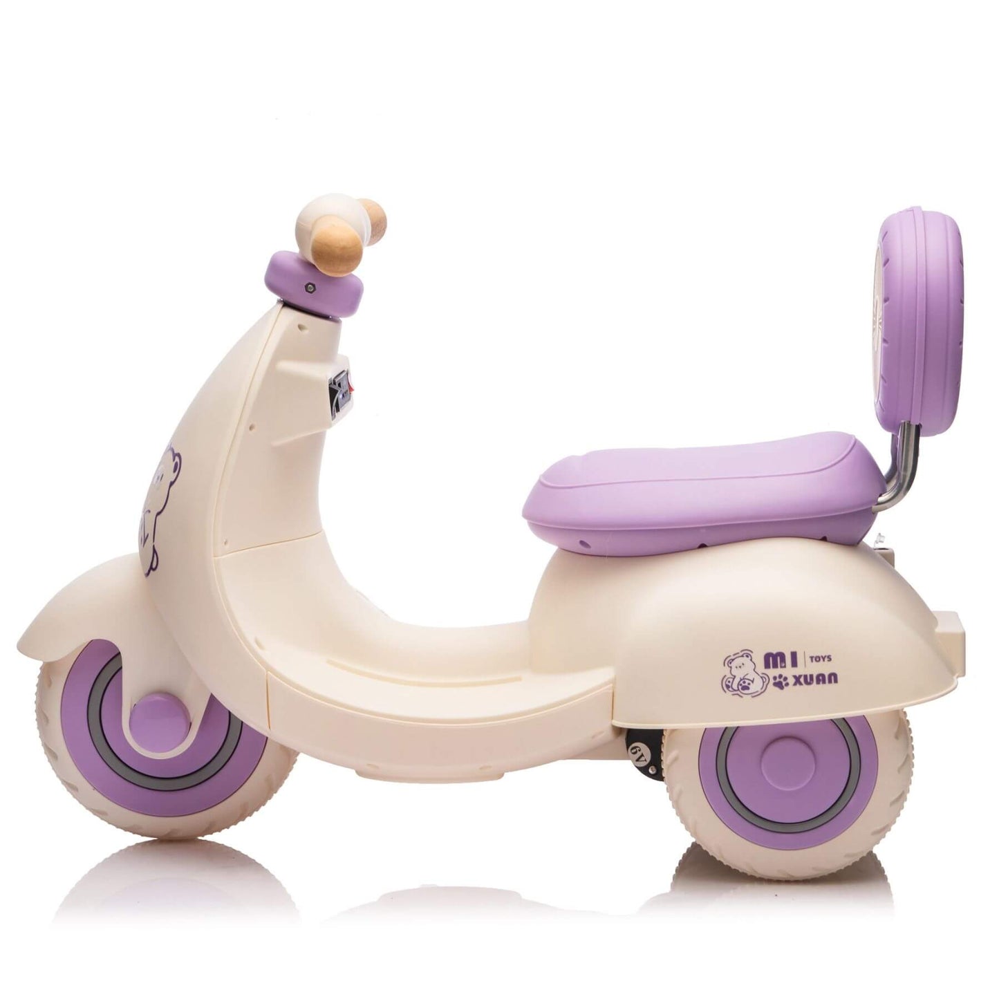 ToyRides Elite 12V Kids Ride On Electric Motorcycle, 1-3 Years, Purple (Open Box)