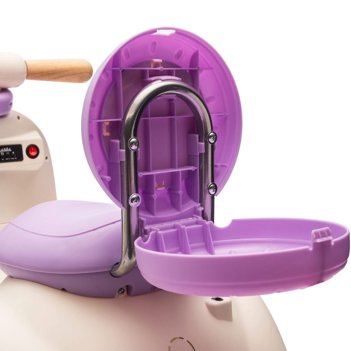 ToyRides Elite 12V Kids Ride On Electric Motorcycle, 1-3 Years, Purple (Open Box)