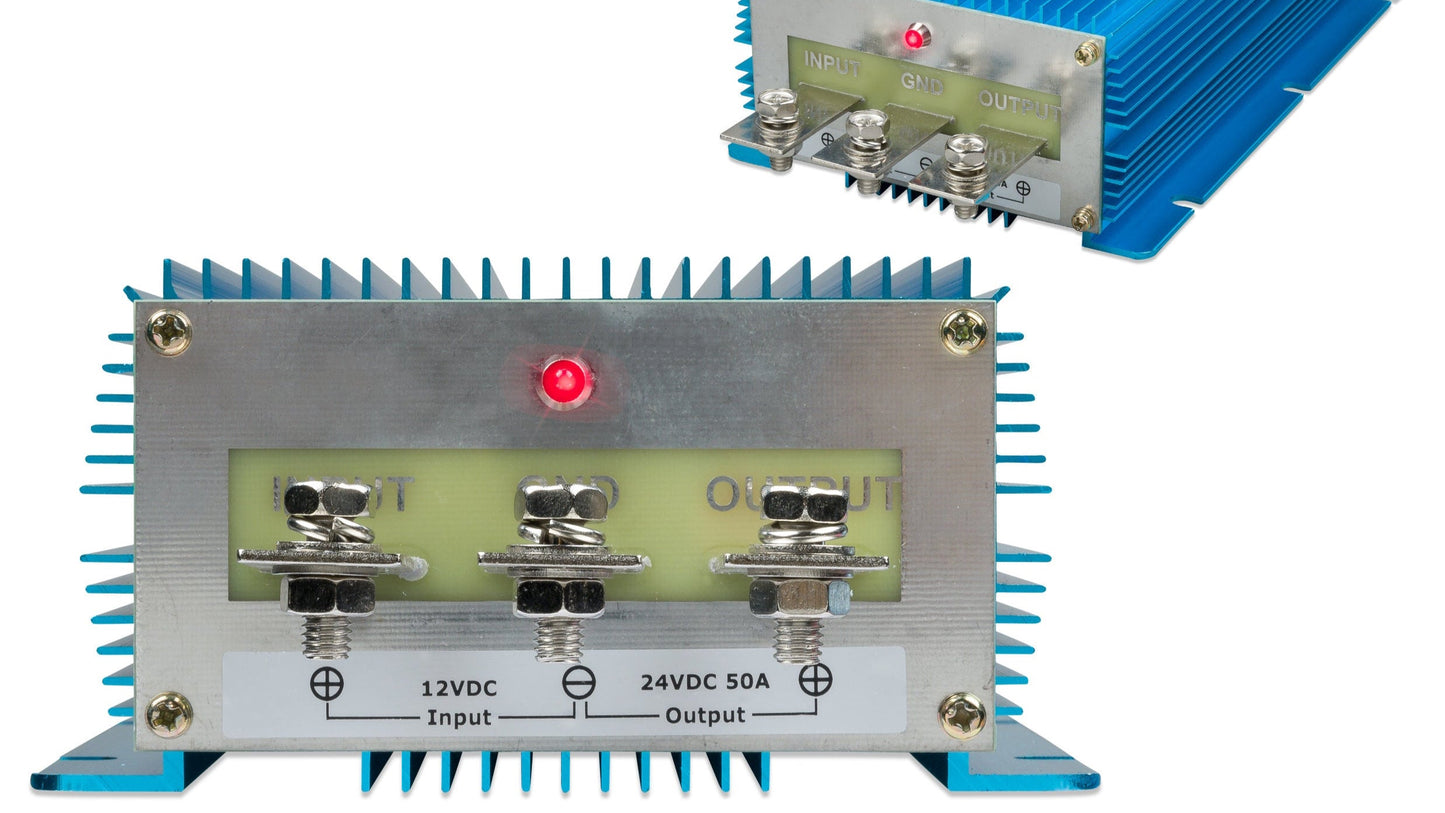 DC-DC Converters: step up/down transformers for 12V, 24V & 48V