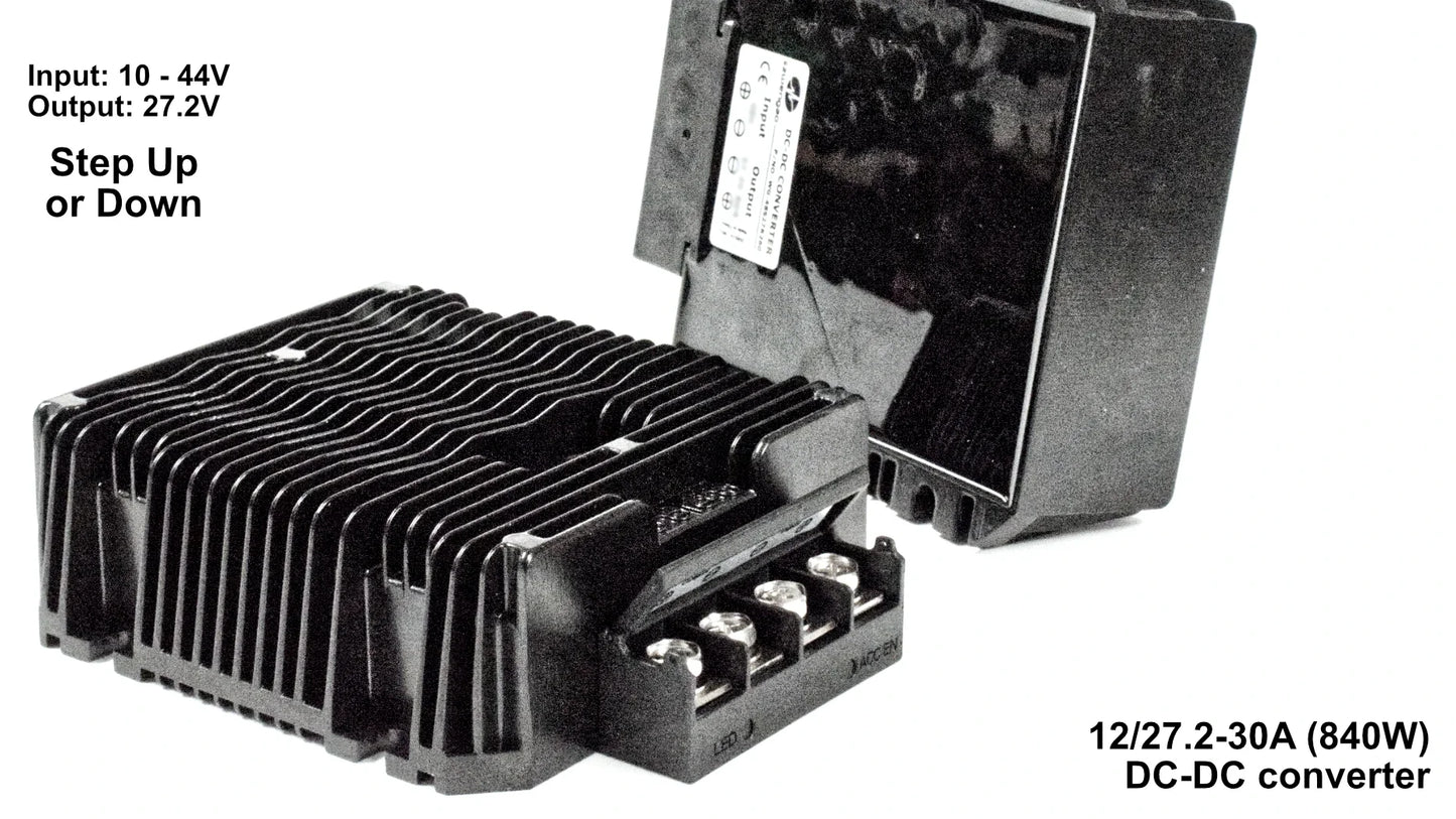 DC-DC Converters: step up/down transformers for 12V, 24V & 48V