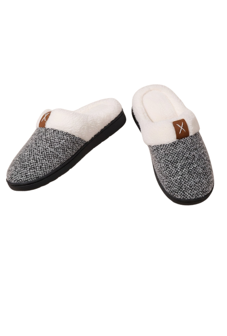 New Sparkling Purple Winter Plush Fashion Thick Bottom Warm House Slipper for Women