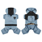 Water Resistant Dog Winter Coat, Graphene Thermal Warm Four Legged Dog Snow Jacket Hooded Pet Cold Weather Snowsuit, Windproof Padded Dog Clothes For Small Medium Dogs