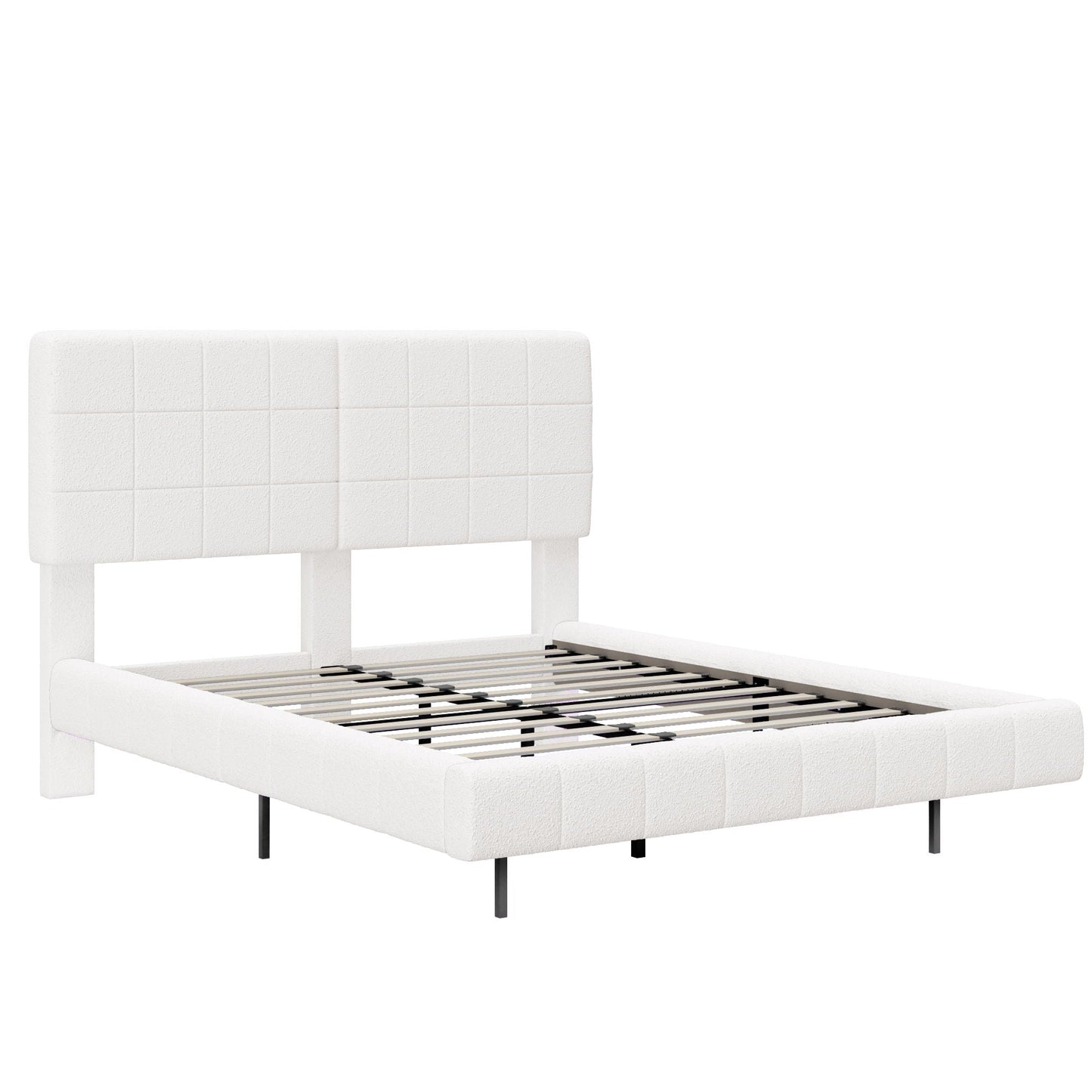 Floating Bed with Light and Soft Touch Surface