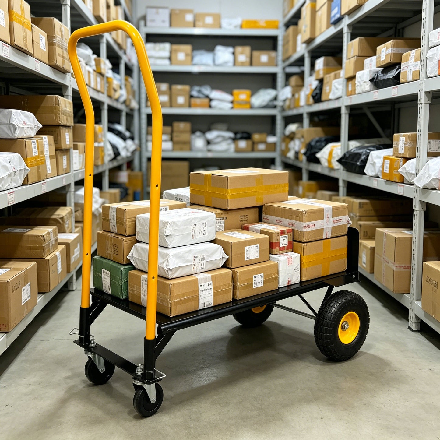 HT1006BK-YL Hand Truck Dual Purpose Cart