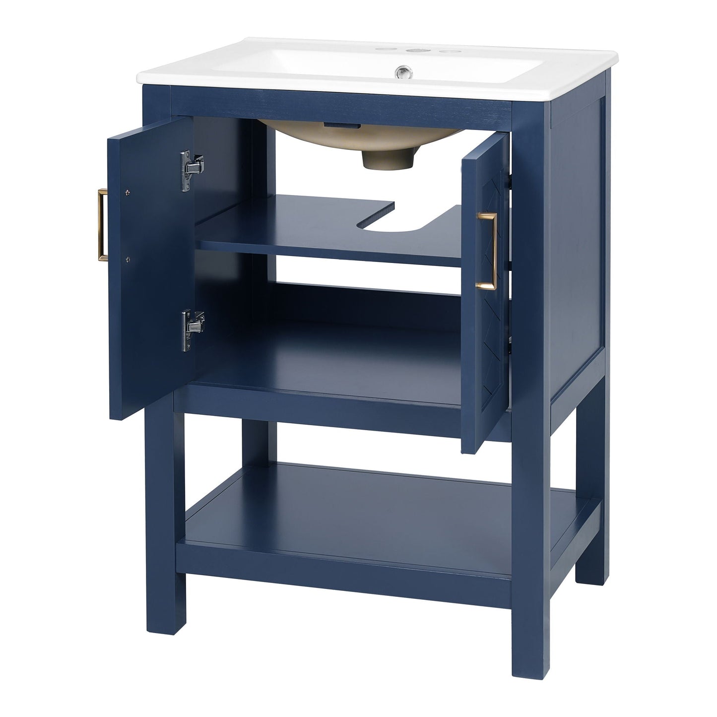 Modern Bathroom Vanity With Elegant Twill Design