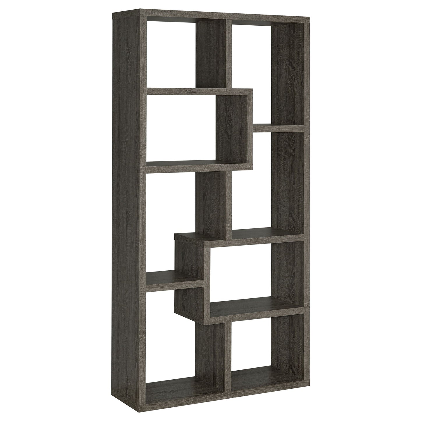 8 Shelf Geometric Bookcase