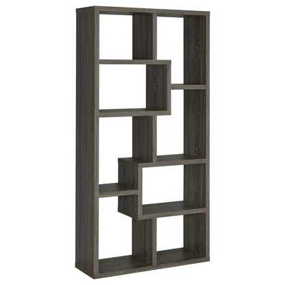 8 Shelf Geometric Bookcase