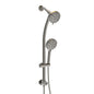 Multi Function Dual Shower Head System With 4.7" Rain Showerhead, 8 Function Hand Shower, Adjustable Slide Bar