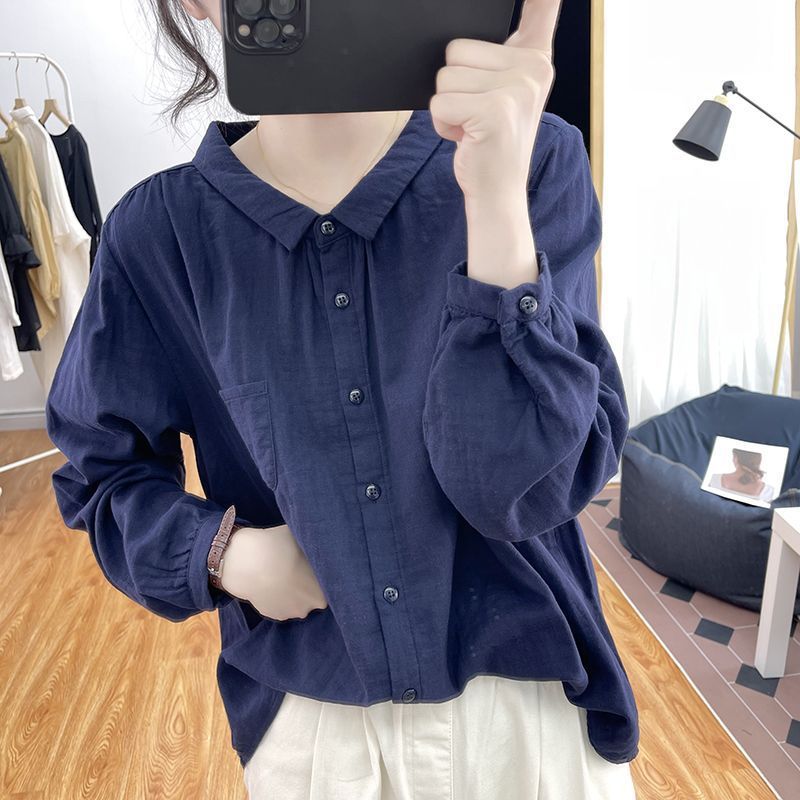 Springautumn Relaxed-fit Youth-boosting Slimming Top For Work