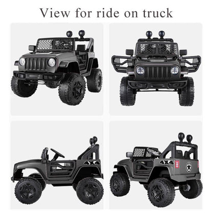 12V 2-Seater Electric Ride-On Car with LED Lights, MP3 Player, and Remote Control for Kids