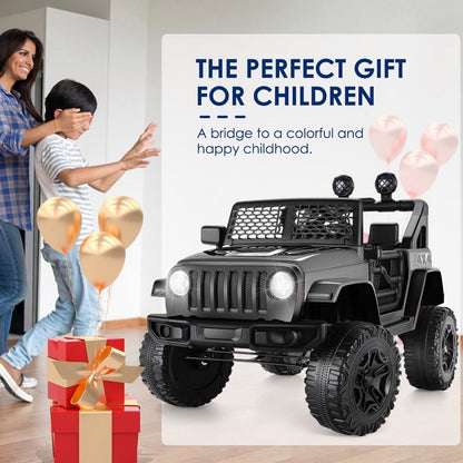 Electric Ride-On Car/Truck for Kids with MP3 Music and Remote Control - 12V with Lights - 76 Fun Features!