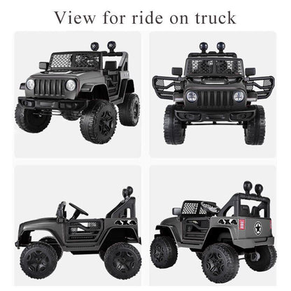 Electric Ride-On Car/Truck for Kids with MP3 Music and Remote Control - 12V with Lights - 76 Fun Features!