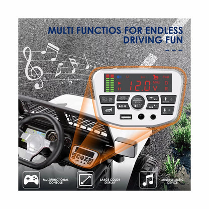 Electric Ride-On Car/Truck for Kids with MP3 Music and Remote Control - 12V with Lights - 76 Fun Features!