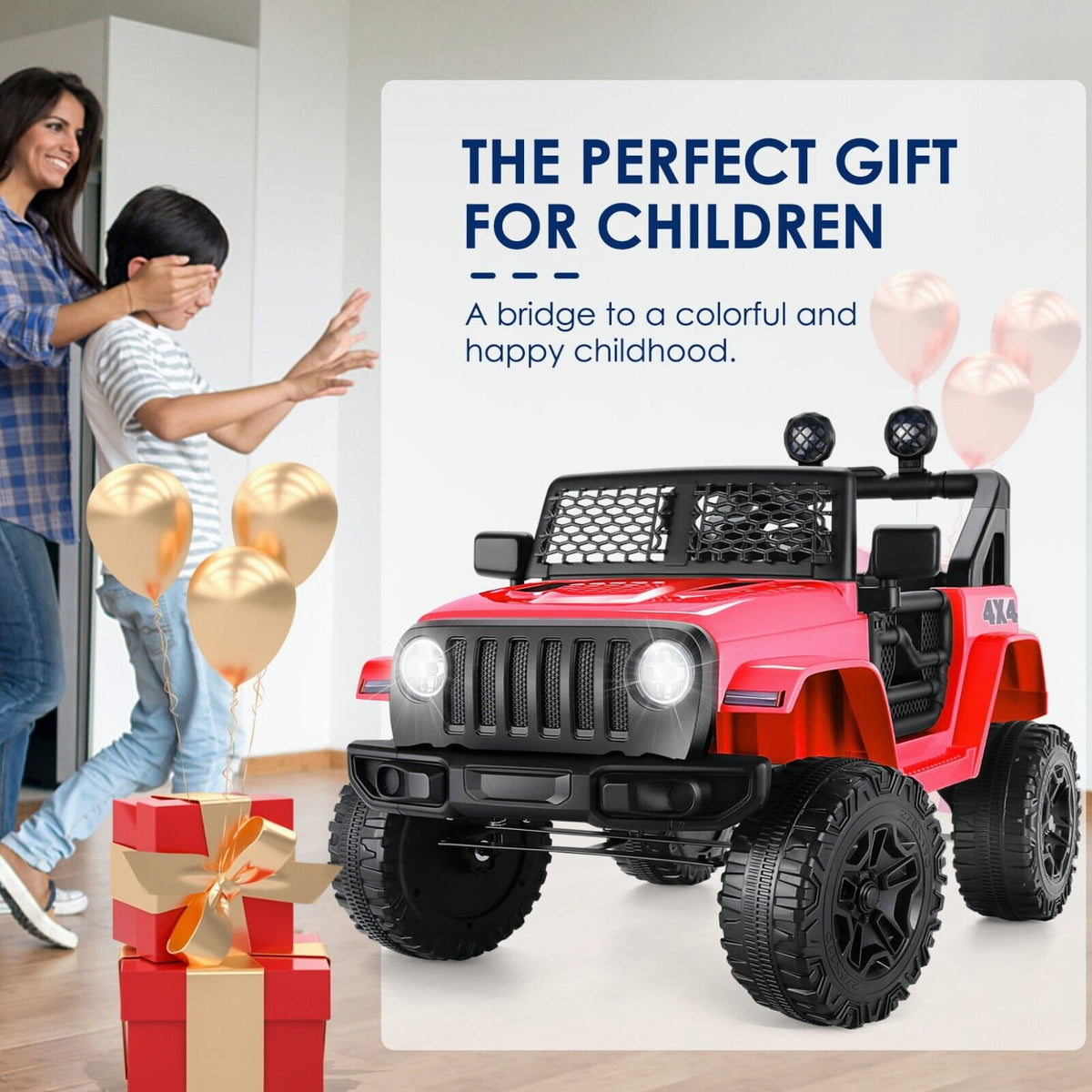 12V/24V Electric Jeep Truck ATV for Kids with Parent Remote Control - Fun and Safe Ride-On Toy