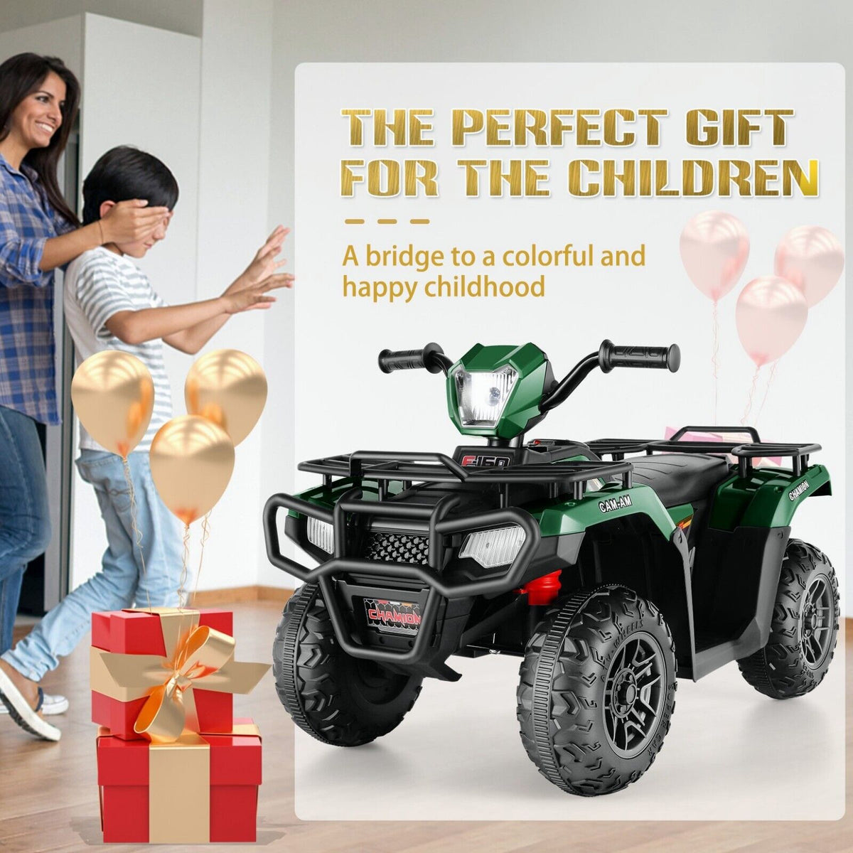 Electric 4 Wheeler ATV Car Jeep Truck for Kids - 12V/24V Battery Powered Ride-On Toy