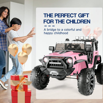 12V/24V Electric Jeep Truck ATV Ride-On Toy with Parental Remote Control for Kids