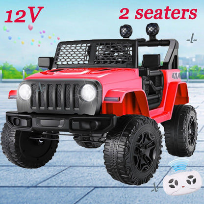 2-Seater Electric Ride-On Truck for Kids with Parental Remote Control - 12V