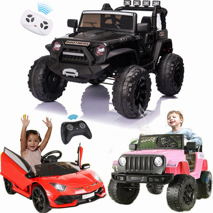 2-Seater Kids Electric Car with 2.4G Remote Control - 12V Ride-On Truck for Big Adventures