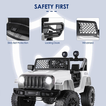 2-Seater Kids Electric Car with 2.4G Remote Control - 12V Ride-On Truck for Big Adventures