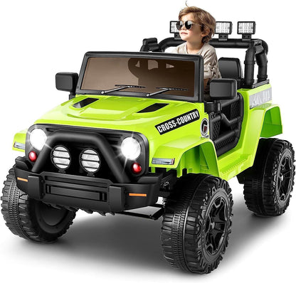 Electric Ride-On Car for Kids with Bluetooth and Music Player - 3 Speed Options