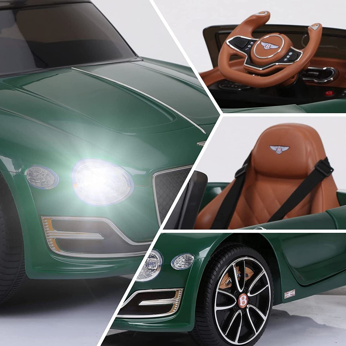 12V Bentley Style Electric Car for Kids with Remote Control and Seat