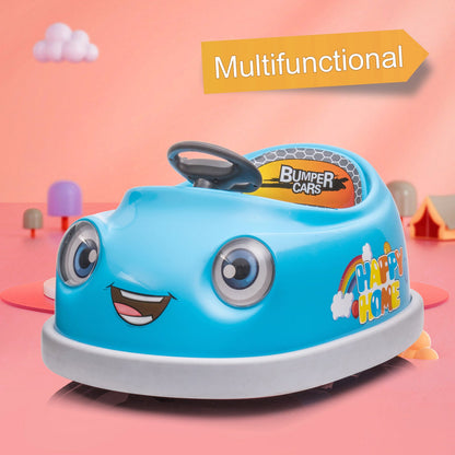 12V Battery Powered Bumper Car for Kids with Remote Control & LED Lights