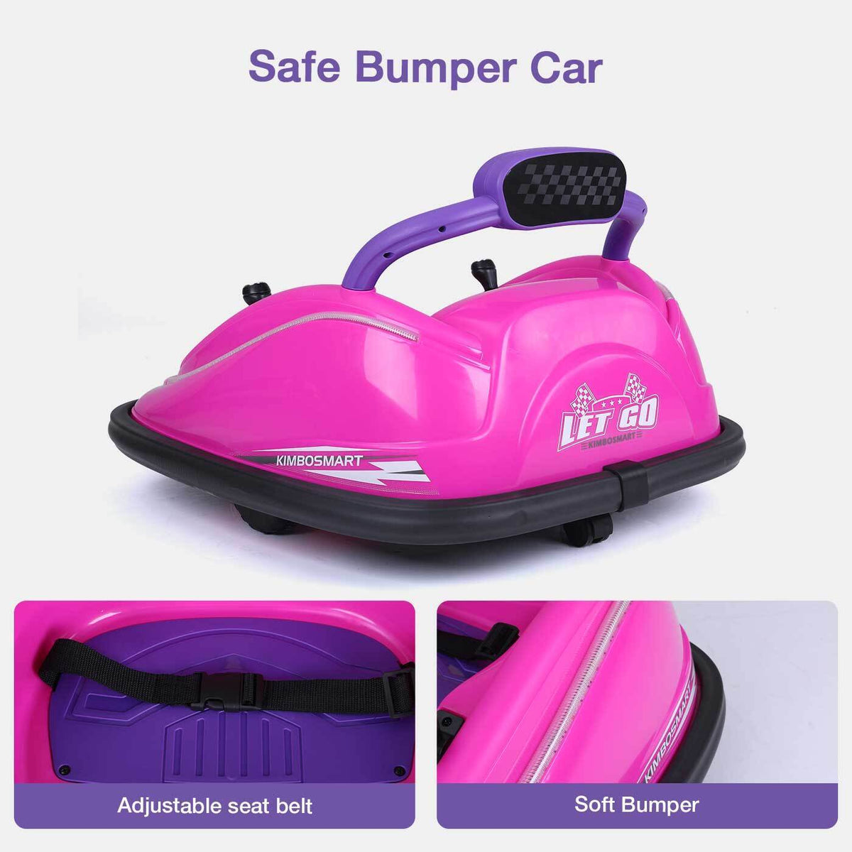 12V Battery Powered Electric Bumper Car for Kids with Dual Joystick Control