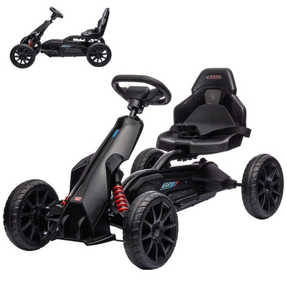 Adjustable Seat 4-Wheel Pedal Go Kart for Kids with Safety Belt
