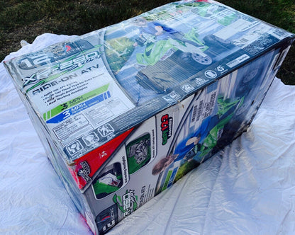12V Battery-Powered Kids ATV with Realistic Sounds and Lights - Green