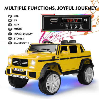 12V Electric Mercedes Benz Ride On Car for Kids with Lights, Music, and Remote Control