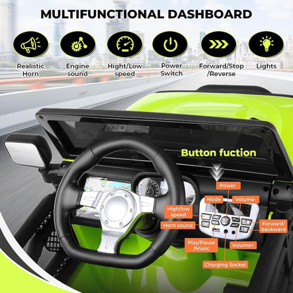 12V Battery Powered Electric Ride-On Truck for Kids with Remote Control