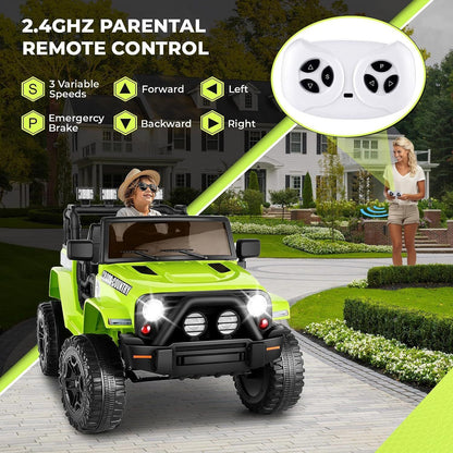 12V Battery Powered Electric Ride-On Truck for Kids with Remote Control