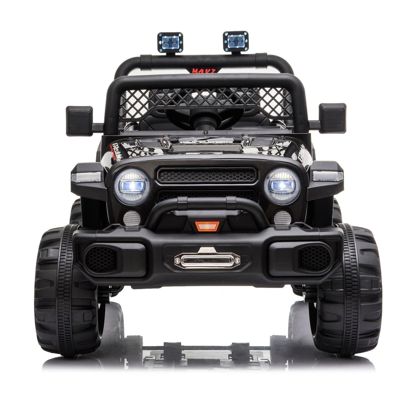 12V Battery Powered Ride On Truck with 2 Front LED Lights - Perfect Gift for Kids