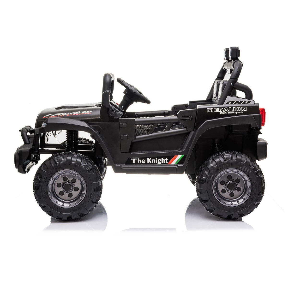 12V Battery Powered Ride On Truck with 2 Front LED Lights - Perfect Gift for Kids