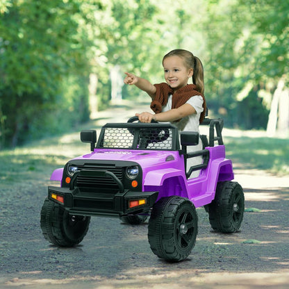 12V Battery Powered Ride-On Truck with Remote Control & LED Lights