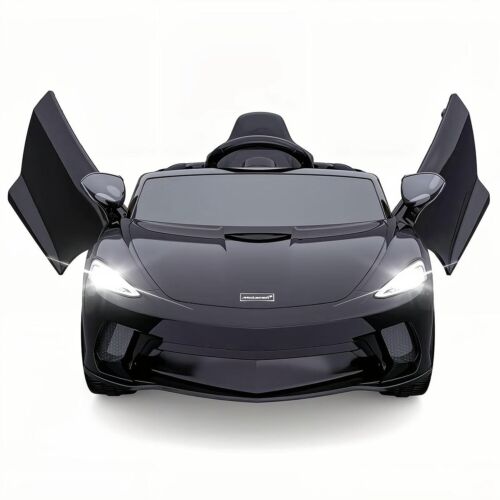 12V Battery Powered Sports Car for Kids with LED Headlights and 2 Speed Options