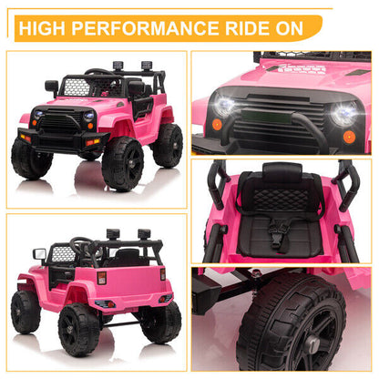 12V Dual Drive Jeep Ride On Car with Remote Control - Perfect Gift for Kids!