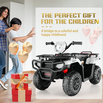 Electric 4-Wheeler Quad for Kids with 12V Battery and Dual 30W Motors