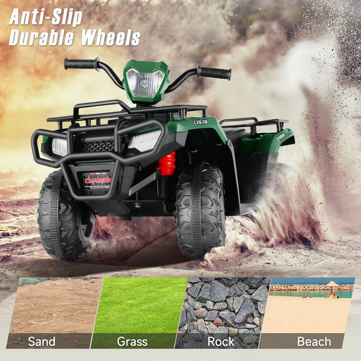12V Battery Powered Electric ATV Quad Ride-On Car for Kids - Fun and Adventure on Wheels!