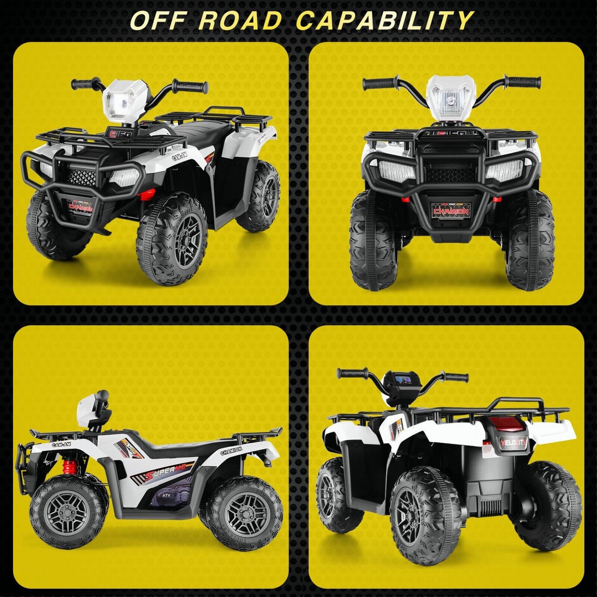 12V Battery Powered Electric ATV Quad Ride-On Car for Kids - Fun and Adventure on Wheels!