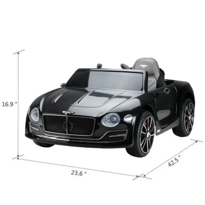 12V Electric Bentley Style Ride On Car for Kids with Remote Control and AUX