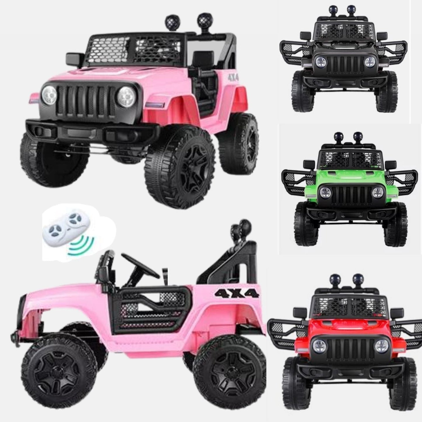 12V Electric Kids Ride-On Jeep with MP3 Music and LED Lights