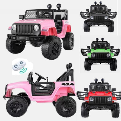 12V Electric Kids Ride-On Jeep with MP3 Music and LED Lights