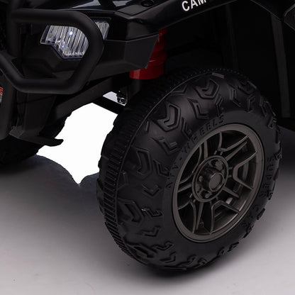 12V Electric Kids ATV Quad Car - Black, Suitable for Ages 3-6 Years