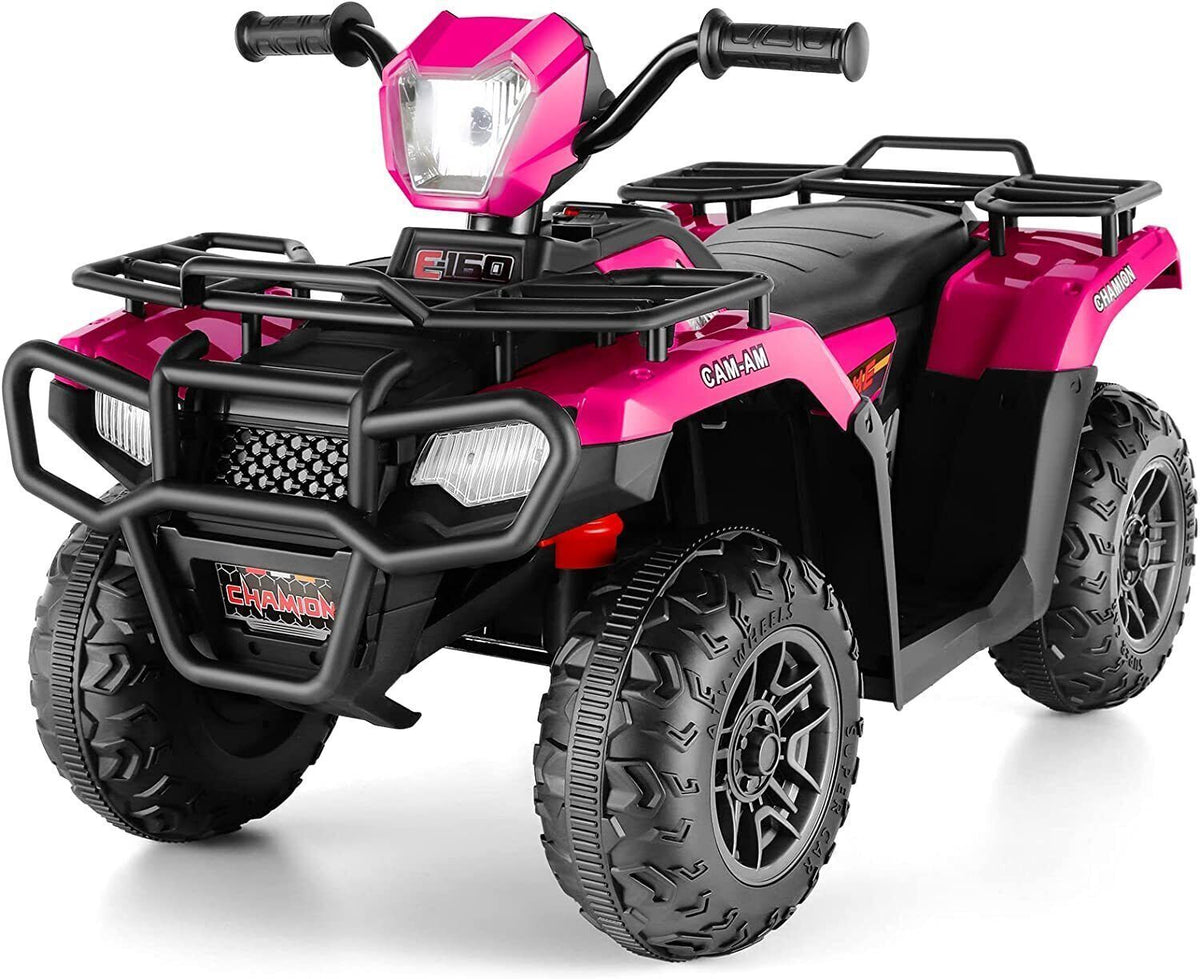 12V Electric Kids ATV Quad Car - Black, Suitable for Ages 3-6 Years